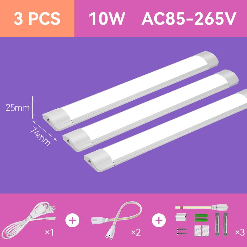 30cm Led Tube Light Bar With 1.8m Switch Wire Under Cabinet Lights for Living Room Bedroom Closet Kitchen Wall Lamp Led Tube