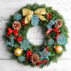 42/20Pcs Christmas Tree Decoration Hanging Ornaments Tree Snowman Reindeer Santa Snowflake Ornaments for New Year Winter Party