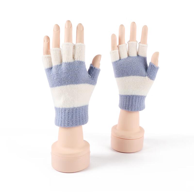 

REACH STAR Women s Winter Knitted Flip-Top Fingerless Gloves One Size