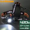 OHM Electric LED Lead 420 ANSI Adjustable Requires 3 AA Headlamp, Waterproof, Warrior, Lumens, IPX6, 3-Point Headband, Standard, Dimmable, Angle,