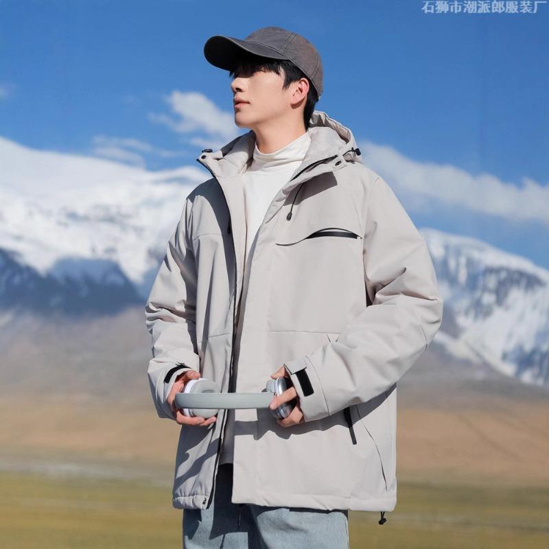 Herbst und Winter neue Kapuzen-Baumwolljacke Daunenbaumwolle Herren und Damen Trendmode verdickte warme Baumwolljacke