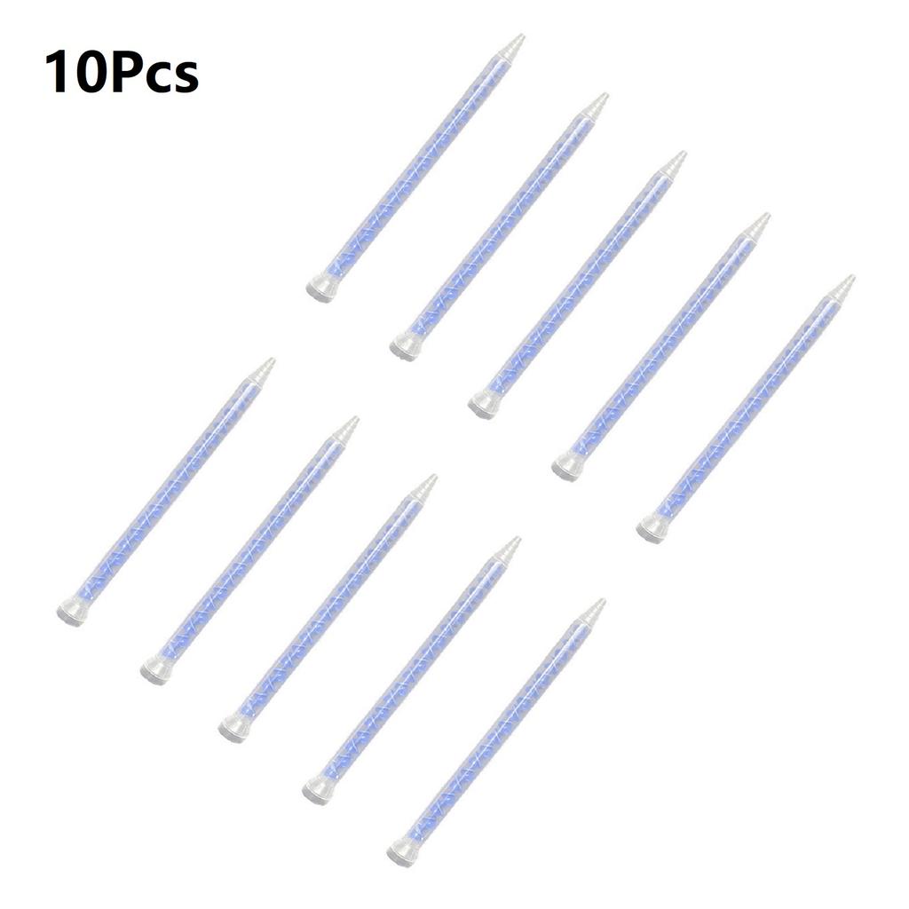 10PCS 10-18 AB Mixing Nozzle with Transparent Cover and Pointed Tip for Precise Dispensing of Two-Part Adhesives and Sealants