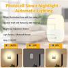 LED Night Lights Plug Into Wall, Dusk To Dawn Light Sensor Activated Dimmable Night Light, LED Nightlights Adjustable Brightness (Warm White) for