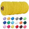 100M/Roll 3mm Handmade Boho Decor Colorful Cotton Cord Rope Thread Twisted Macrame String DIY Home Wedding Decoration Supply