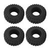 4 Stück RC Gummireifen 2,2 Zoll Stoßdämpfend Universal RC Crawler Räder für Traxxas Autos