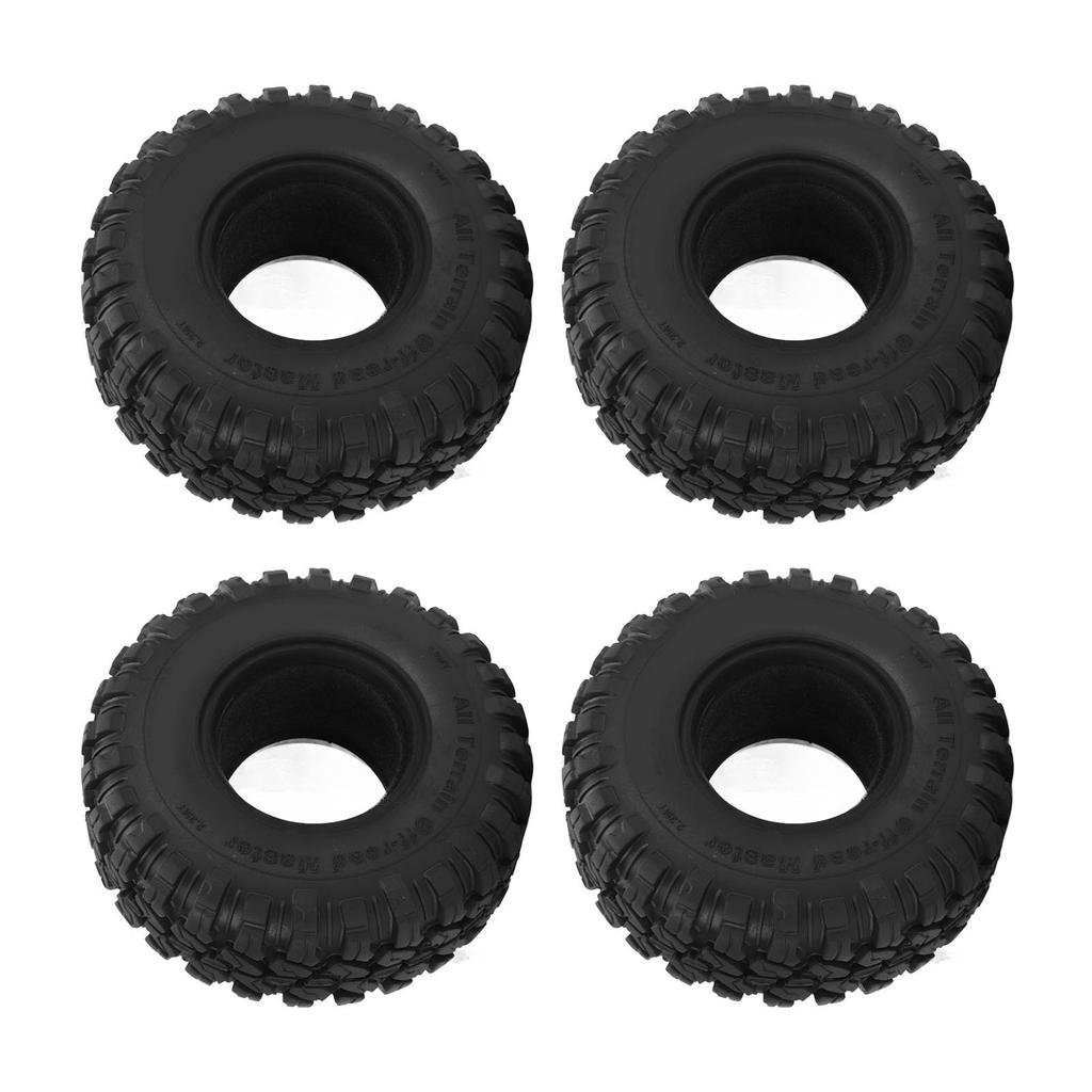 4 Stück RC Gummireifen 2,2 Zoll Stoßdämpfend Universal RC Crawler Räder für Traxxas Autos