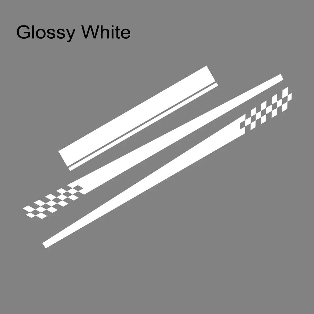 3PCS Car Engine Hood Stickers Car Door Side Long Striped Vinyl Decals Self-adhesive Auto Body Decoration For MINI Cooper R56 R53