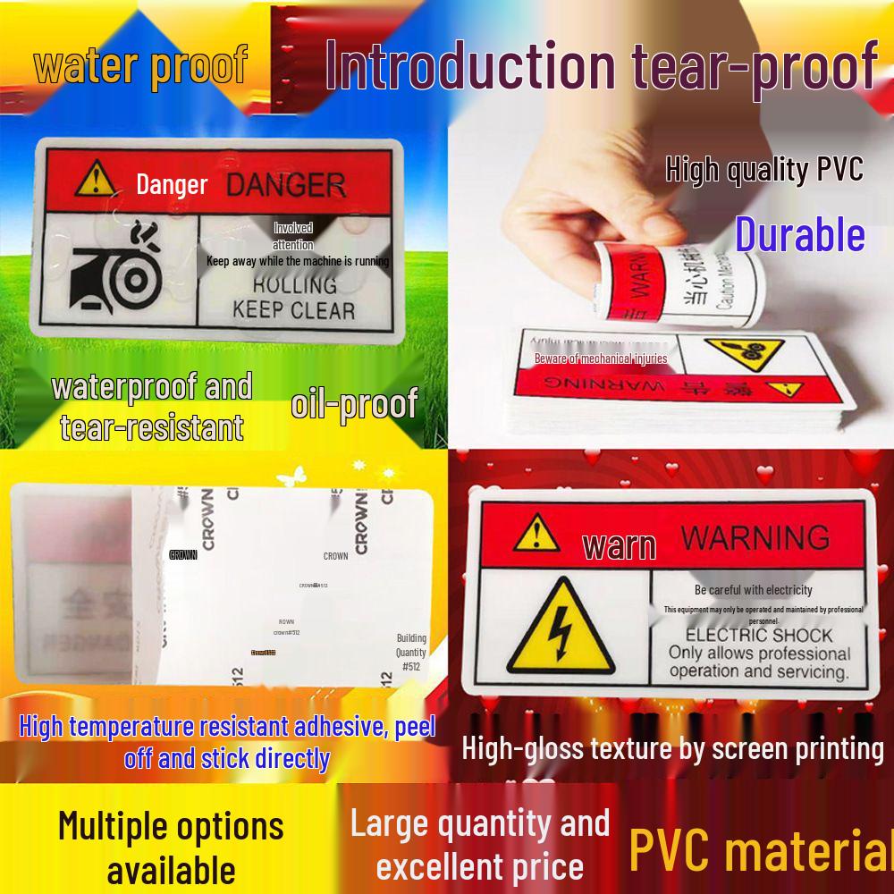 Equipment Grounding Label - Round PVC Warning Sign