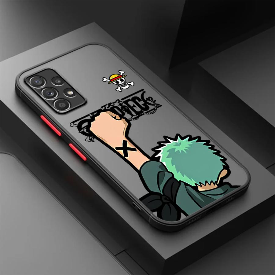Case for Samsung Galaxy A73 A33 A52S A72 A56 A55 A16 A15 A54 A14 A23 A17 A52 A53 A35 A34 A36 Phone Cover One Pieces Zoro Luffy