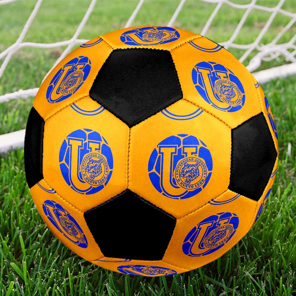 1pc Tigres UANL Soccer Ball Size 5 Indoor Soccer Ball Fashion Colorful Backyard Game - Great For Sports Fans Gift HE59