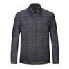 Men's Wool Cashmere Plaid Jacket - Autumn/Winter Business Casual Zip Coat