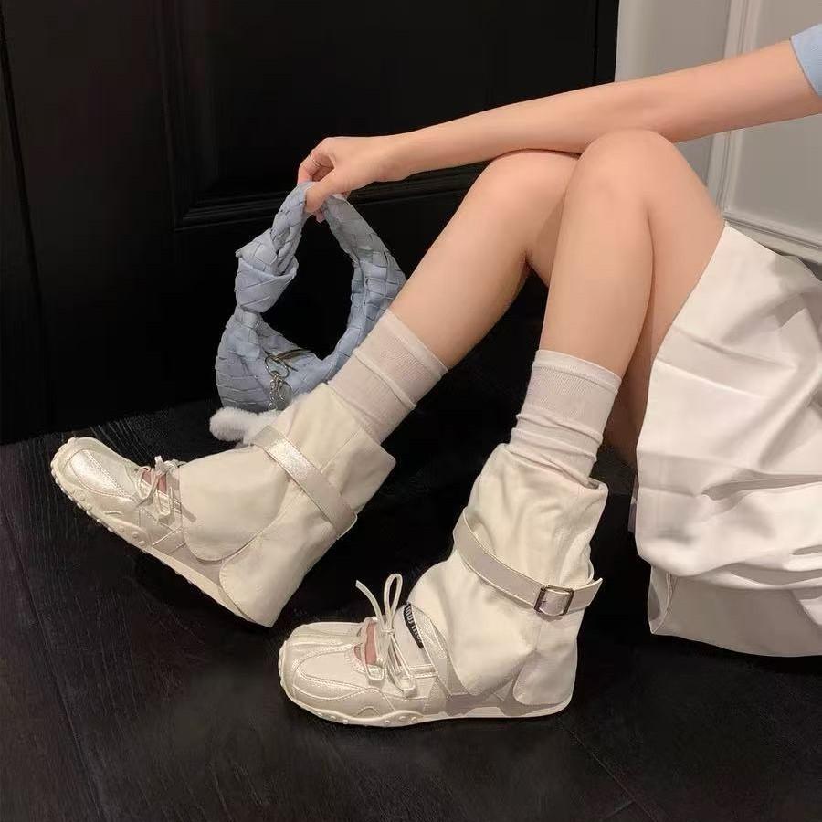 Ballet silver Mary Jane single shoes women's 2025 summer breathable new sandals casual moral training shoes women's tide