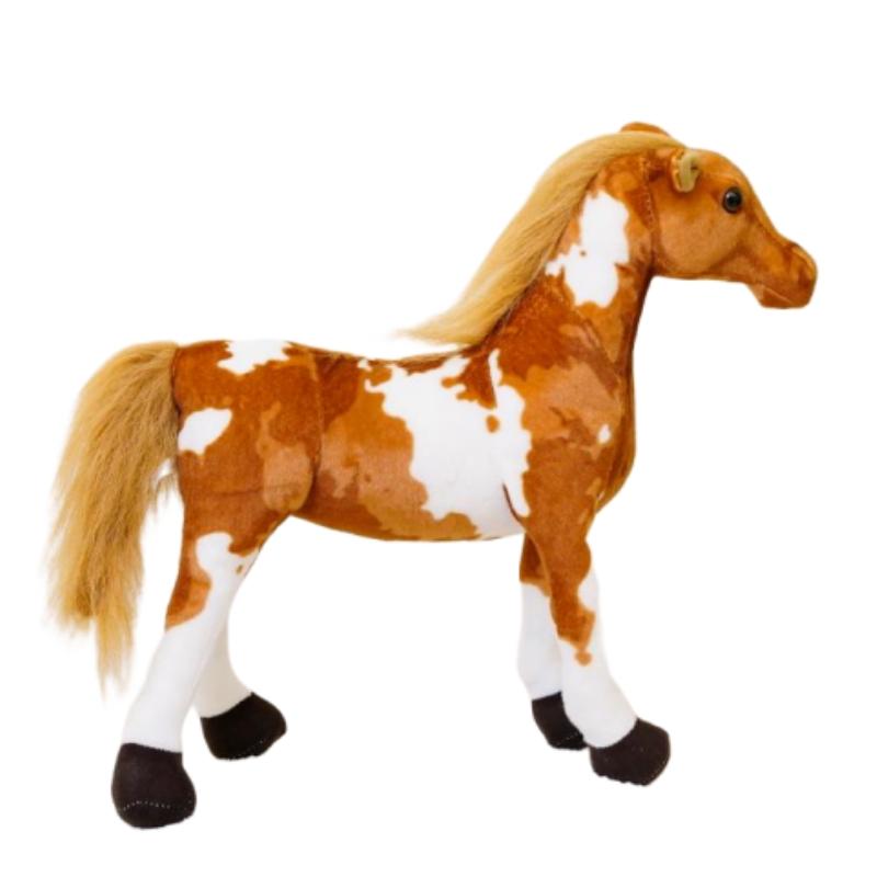 30-85cm Creative Cartoon Simulation Horse Plush Toy Doll Home Decoration Kawaii Lifelike Animal Toy Boys And Girls Birthday Gift