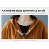 Spring and Autumn Hooded Knitted Top, Casual and Fashionable, External Zipper Sweater, Cardigan Jacket, Women's