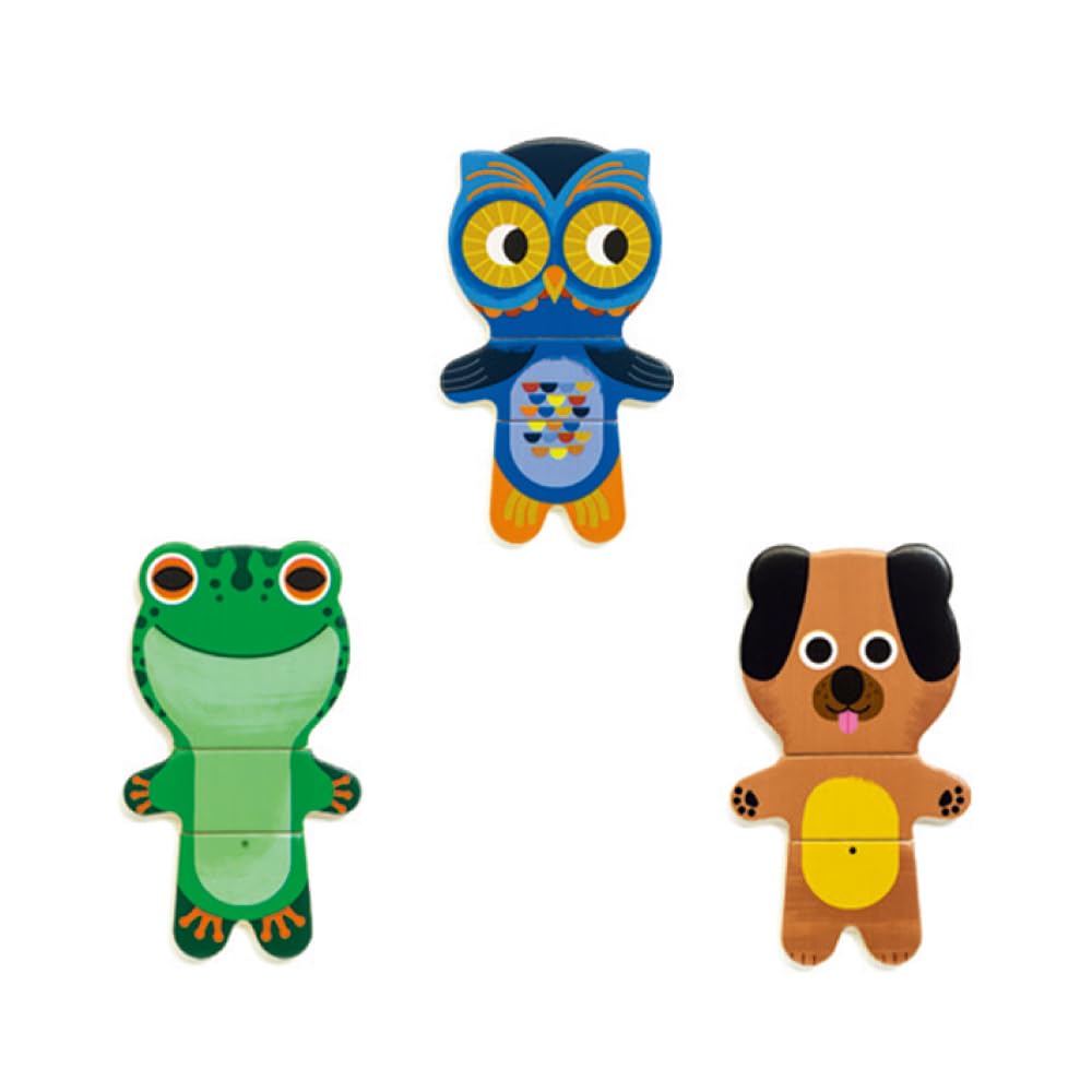 DJECO Arabramix Shape-Matching Puzzle, Wooden Educational Toy for Ages 2, 3, and 4, Boys and Girls, Toddlers, Baby Gift, Present for Newborns and