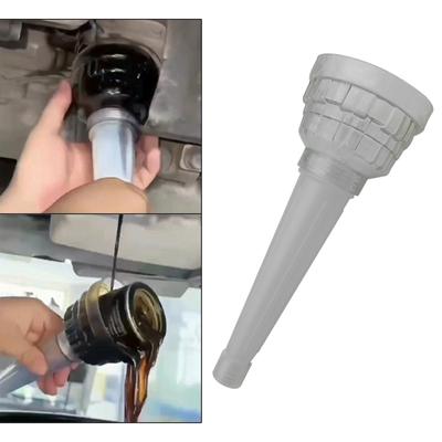 Oil Funnel Soft Rubber Portable Quick Fill Funnel Spill Saver Universal Gasoline Engine Funnel for Automotive Use Car Fuel