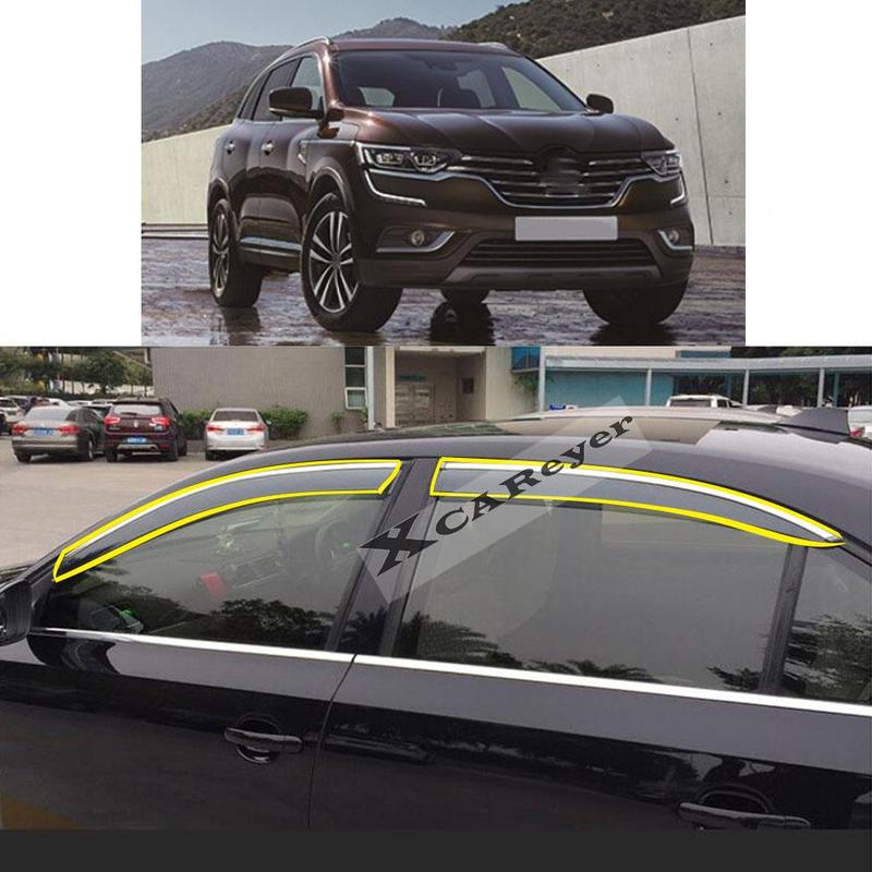 For RENAULT Koleos 2010 2011 2012 2013 2014 2015 2016 Car Sticker Plastic Window Glass Wind Visor Rain/Sun Guard Vent Parts