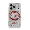 Graffiti Cat Illustration Magnetic Stand Phone Case for iPhone 17/16 Pro Max/15/14