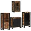 Bathroom Furniture Set with Shelf 4 pcs Multicolored Solid Reclaimed Wood
