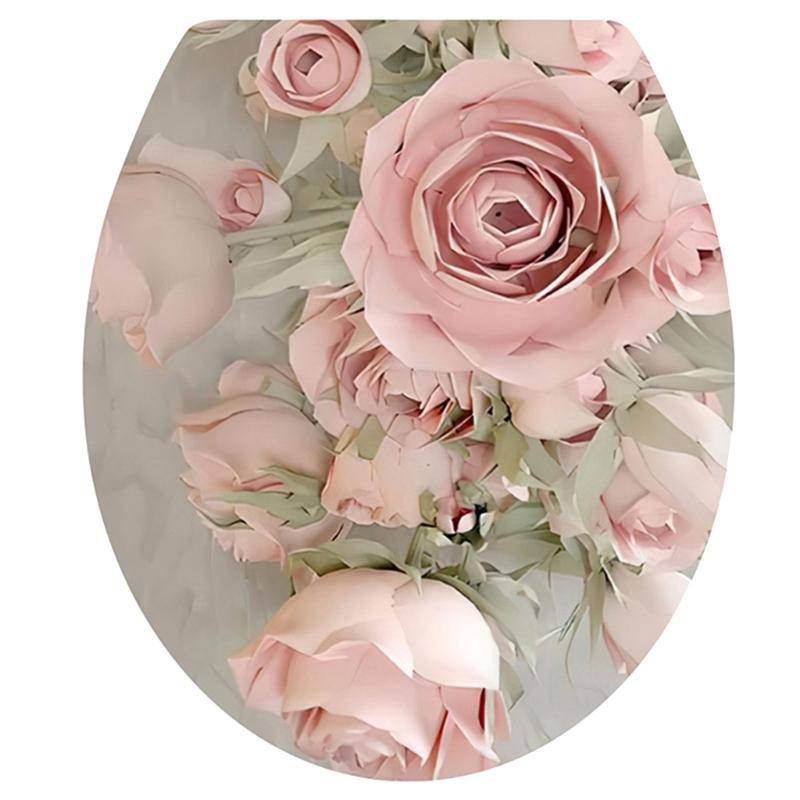 Mural Art Decor Toilet Stool Commode Sticker Bathroom Decoration WC Pedestal