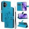 Wallet Case for Poco X8 Pro Max 5G - Leather/PU, Blue, With Lanyard