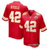 Kansas City Chiefs NFL Koszulka Piłkarska Patrick Mahomes 10 Premium Replika Krótki Rękaw Męska Kibice Odzież Drużyny Sportowej