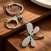 Ozdoba do torby Wisiorek Dżety Amulet ważki Stop cynku Breloczek Trwałe Poszycie galwaniczne Łatwy do zawieszenia Zapięcie typu karabińczyk Uchwyt na klucze Lekki