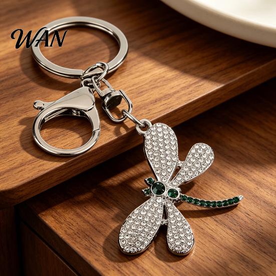Ozdoba do torby Wisiorek Dżety Amulet ważki Stop cynku Breloczek Trwałe Poszycie galwaniczne Łatwy do zawieszenia Zapięcie typu karabińczyk Uchwyt na klucze Lekki