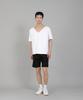 Seinteukeulu Plain Big V-Neck Short Sleeve T-Shirt Bigv-883 White