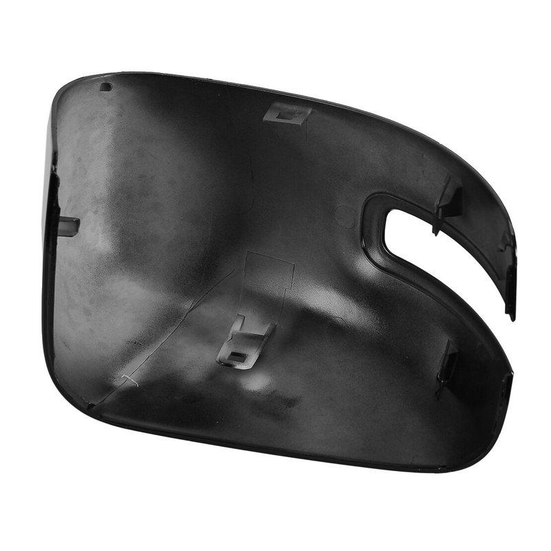 Front Left Side Rear View Mirror Cover Trim Cap Fit for Jeep Renegade BU 2015 2016 2017 2018  - Glossy Black Plastic