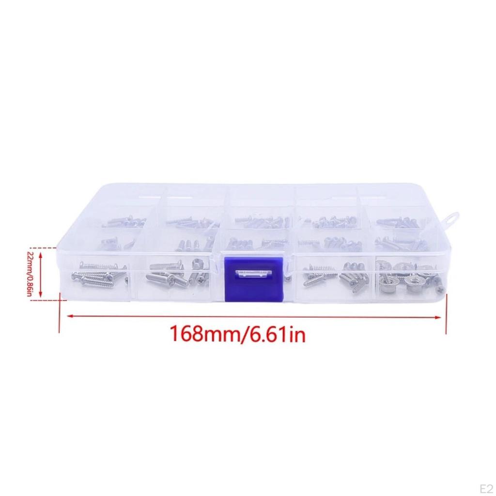 RC Screw Kit Hardware with Box,Replacement Spare Part Sturdy Portable Car Parts Stainless Steel