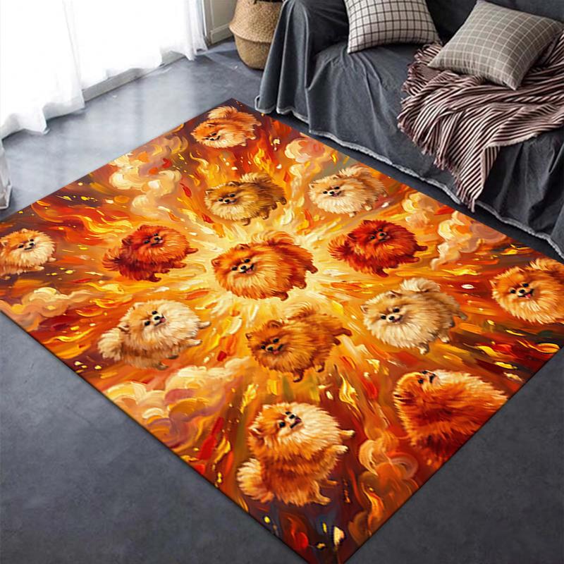 2025 New Cute Puppy Carpet Rug for Living Room Bedroom Home Sofa Decoration,Kids Play Non-slip Floor Mat