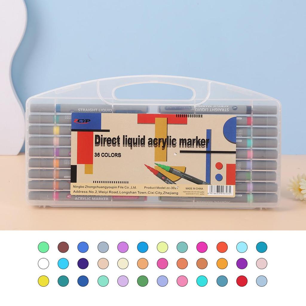 Acrylic Liquid Marker: Soft Tip, Opaque, Overlapping, Fine Art Watercolor Pen