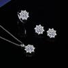 Sunflower 2-Carat Diamond Ring, Necklace & Earring Set