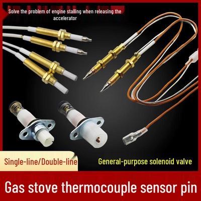 Universal Gas Stove Flameout Protection Kit: Ignition Pin, Thermocouple, Probe, Solenoid Valve