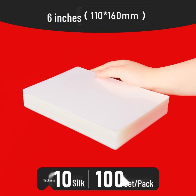 Bolsas para Plastificação A4 - Tamanhos de 3" a 10", Espessadas para Fotos e Identificações