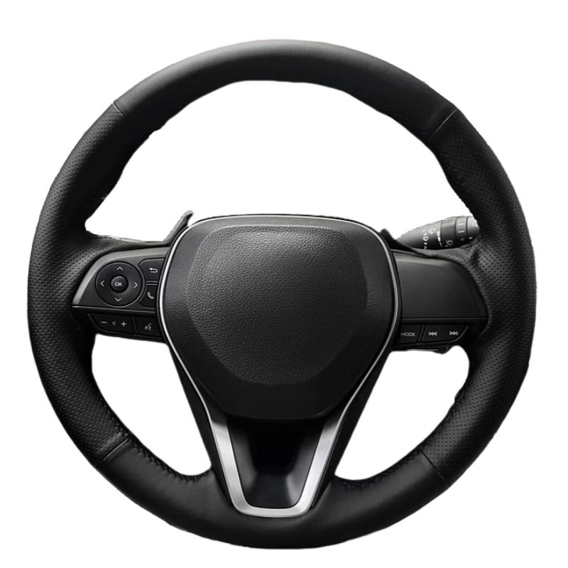 ized Hand-stitched Leather Steering Wheel Cover For TOYOTA COROLLA Camry Levin Avalon RAV4 Car Accessories