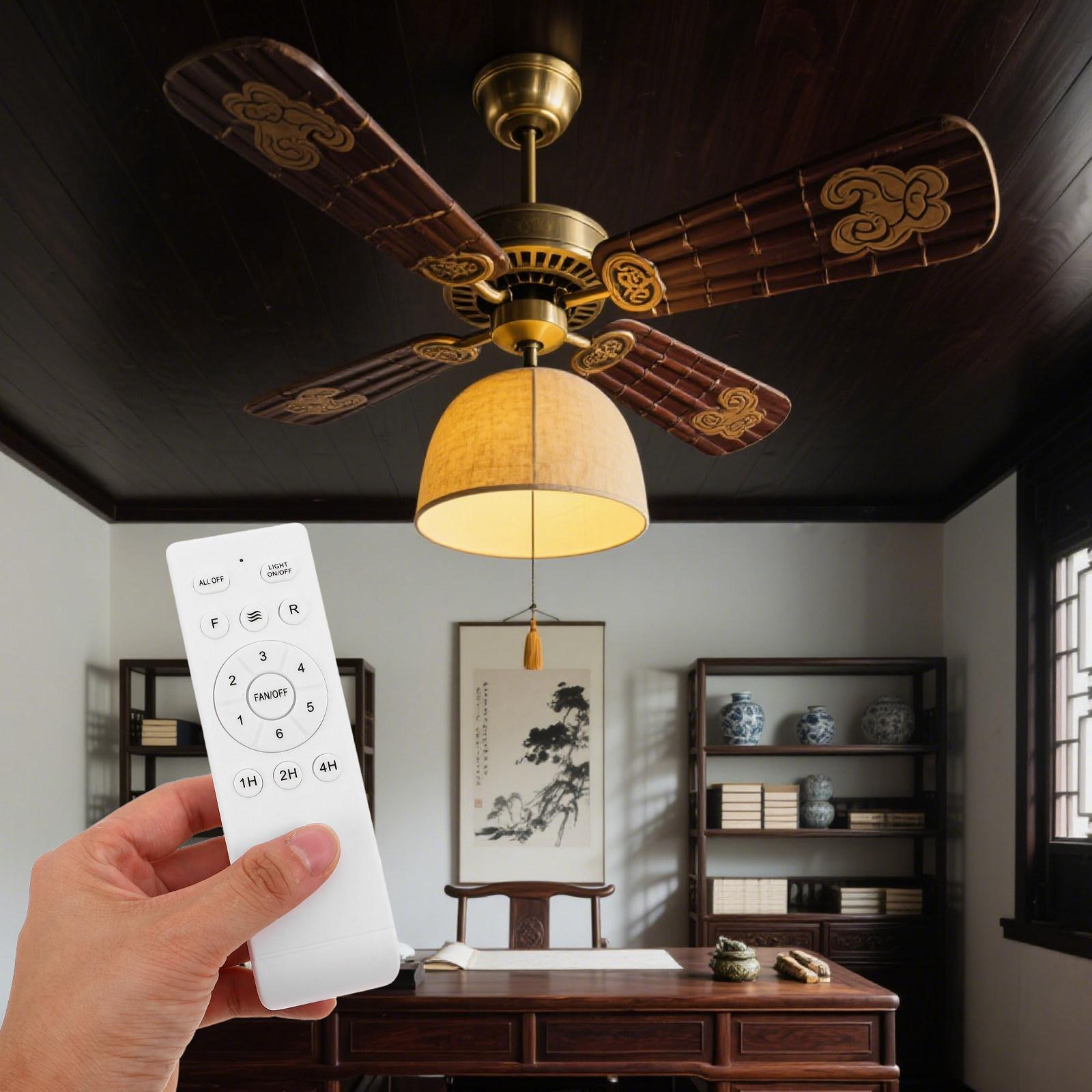 

Ceiling Fan Lamp Remote Control Universal 6 Controller For Ceiling Light Fixture Replacement Compatible With Most China Mainland