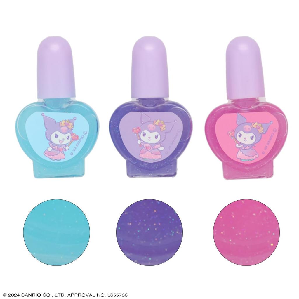 Shobido Kuromi Makeup Box Cosmetic Set Purple Lip Gloss Lip Balm Nail Polish Eyeshadow Palette Nail File Water-Based