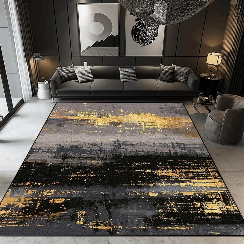 

Living Room Abstract Decoration Carpet Light Luxury Dark Color Rugs Home Sofa Area Foot Mat Room Decor Cloakroom Hallway Carpet 60cm x 90cm
