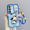 KEYSION Shockproof Case for Realme C85 5G with Lanyard Soft Silicone Cute 3D Cartoon Doll Phone Back Cover for Realme C85