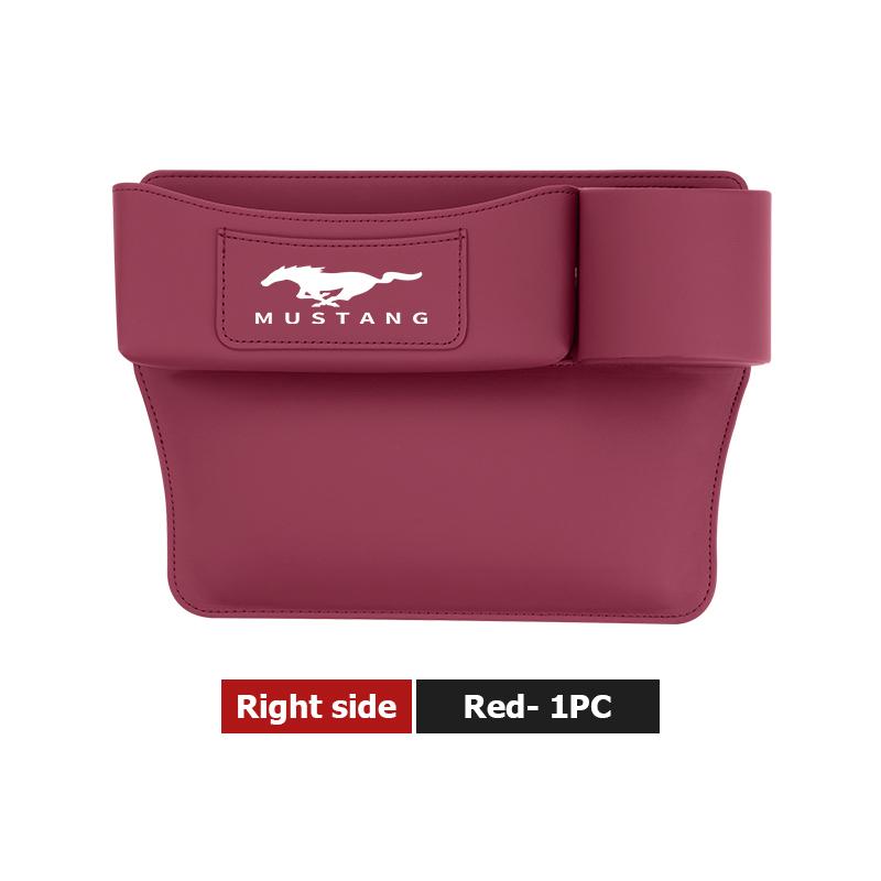 YYQO6 Leather Car Seat Gap Water Cup Holder Box Storage Bag For Ford Escape Ecosport Fusion Explorer Expedition Taurus