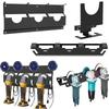 Angle Grinder Holder 3 Bay Metal Angle Grinder Rack with Cord Hanger Wall Mount Bracket for Cutters Polishers, Garage Workspace