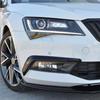 Ac29-Front Bumper Lip Spoiler Kit Wind Splitter Fog Light Eyebrow Gloss Black ABS For Skoda 2016 2017 2018