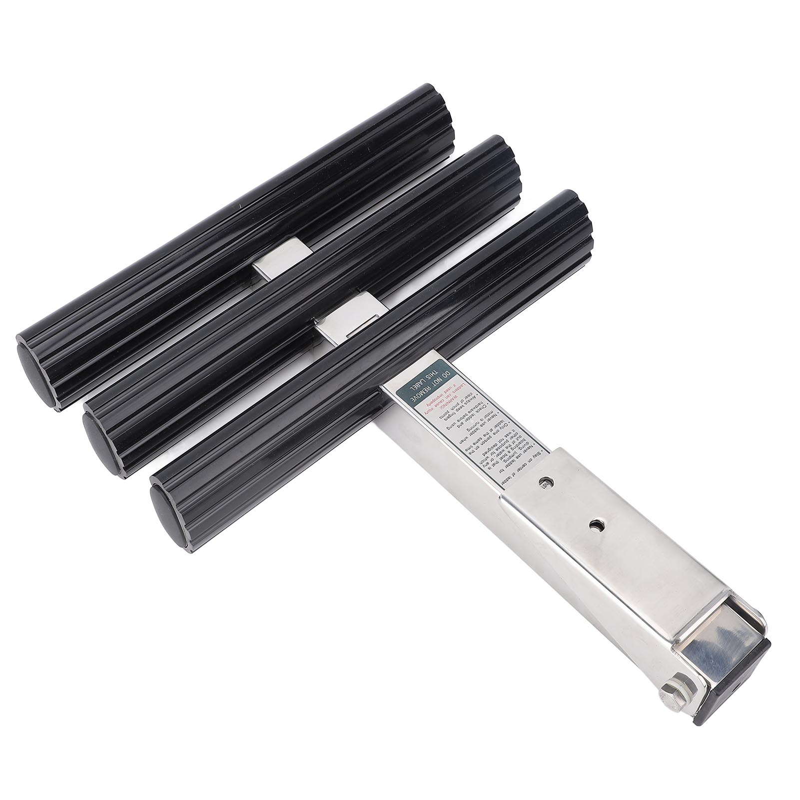 

3 Step Boat Boarding Ladder Telescoping Anti Slip Flip Up Style Stainless Steel Pontoon Ladder for Marine Yacht Dock Motorboat срібний