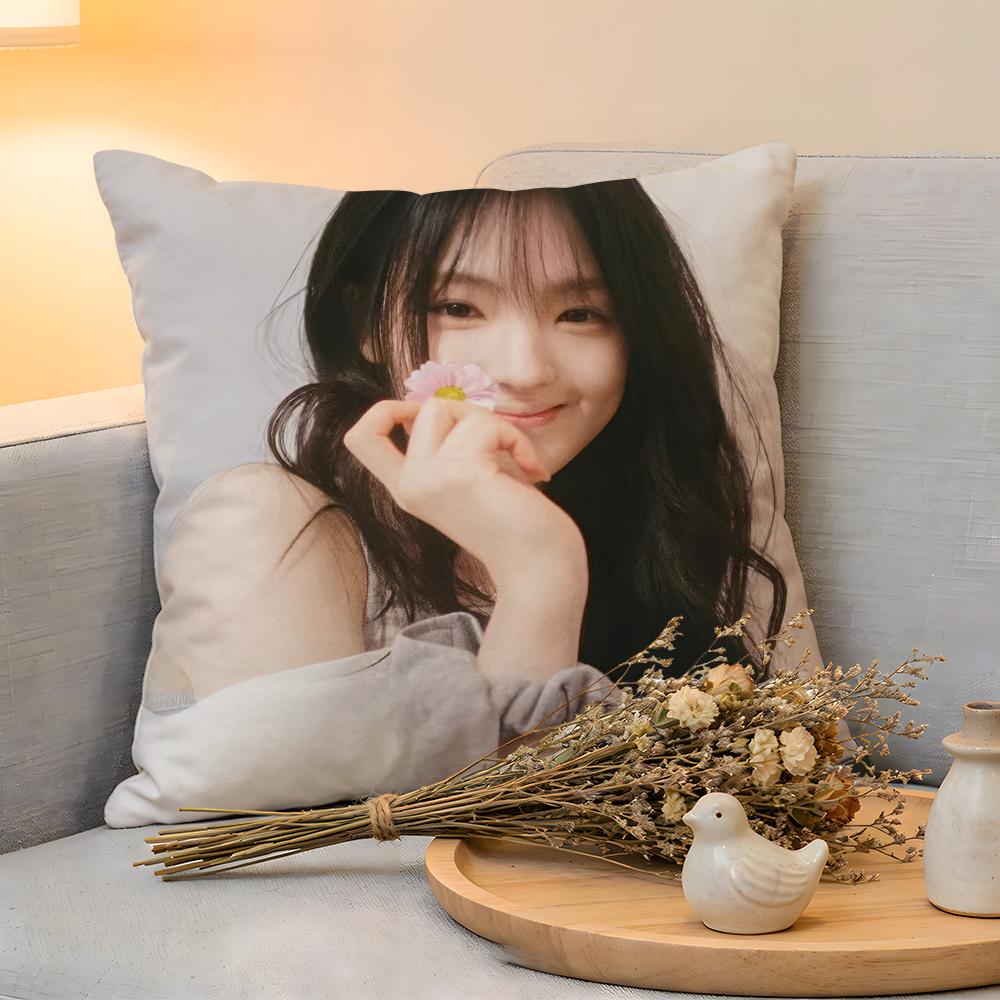 Cushion Cover  Linen  SkinFriendly Soft Decorative Case For Sofa Home Decor Hot Kpop Singer GGyubin Sweet Pillow cover