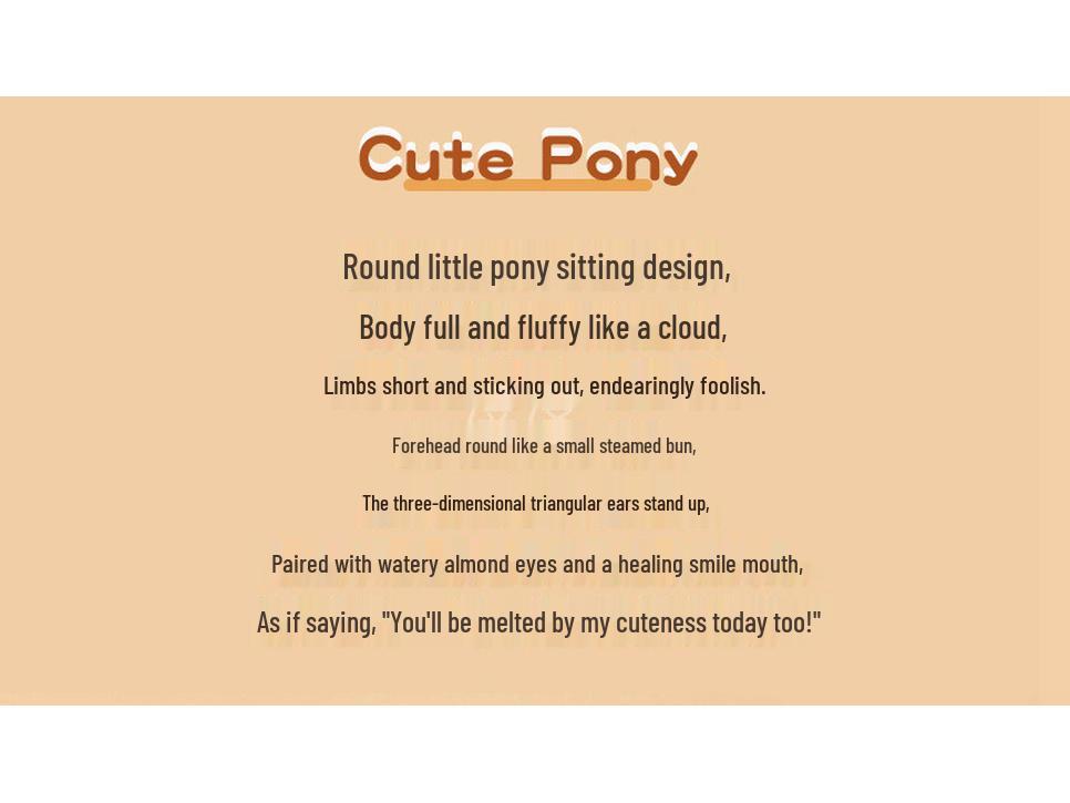 Brązowa Pluszowa Lalka Koń Dzikus - Prezent Urodzinowy dla Dzieci, Chłopców i Dziewczynek