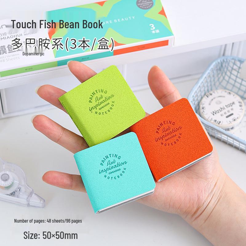 Carnet de schițe acuarelă Fructe Albastre: 300g Bumbac, Pagini Perforate, Colecție Pești, Caiet Gol