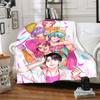 1pc Blanket K-Pop Demon Hunters Print Design, Lightweight Blanket for Sofa, Bed- Soft &Warm, Gift for All Seasons like Christmas, Halloween