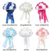 Crystal Wedding Flowers Western Wedding Flower Simulation Rose Flower Small Bouquet Rhinestone Lace Hand Bouquet